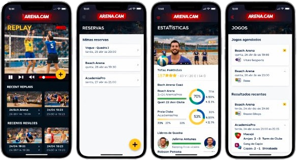 Tela 2 do App ArenaCam